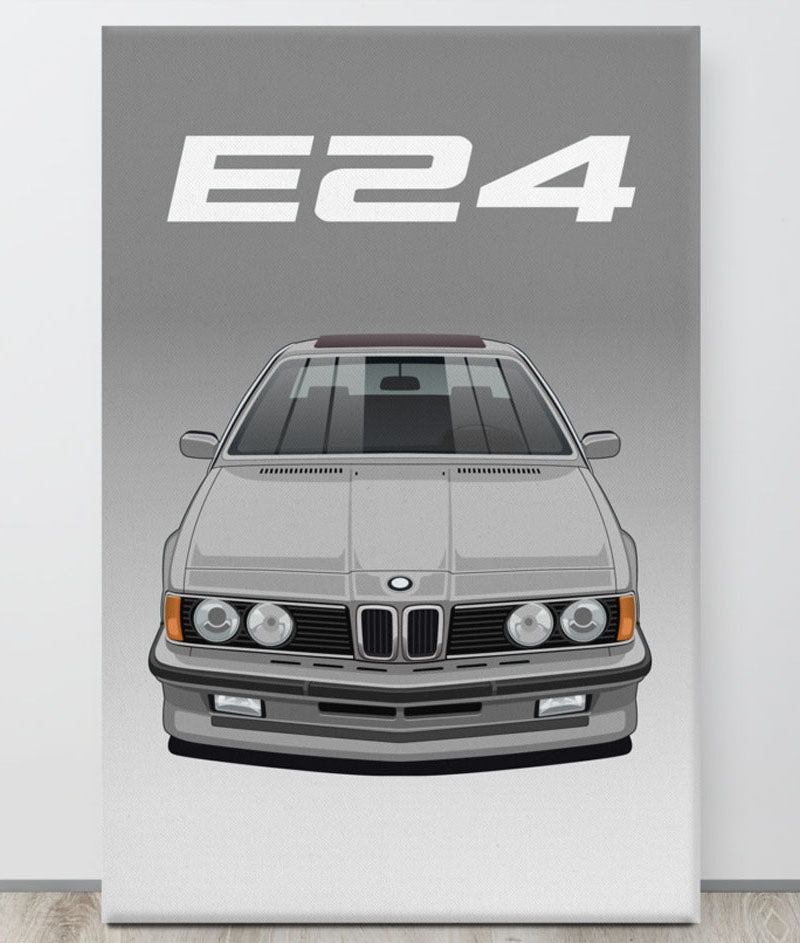 BMW E24 Polaris Canva Wall Art