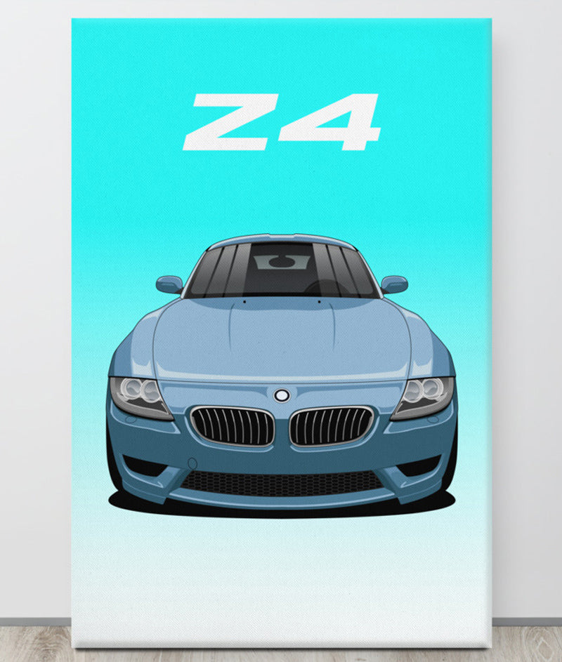 BMW Z4 Default Canva Wall Art
