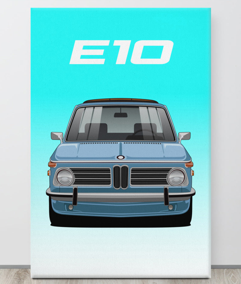 BMW E10 Default Canva Wall Art