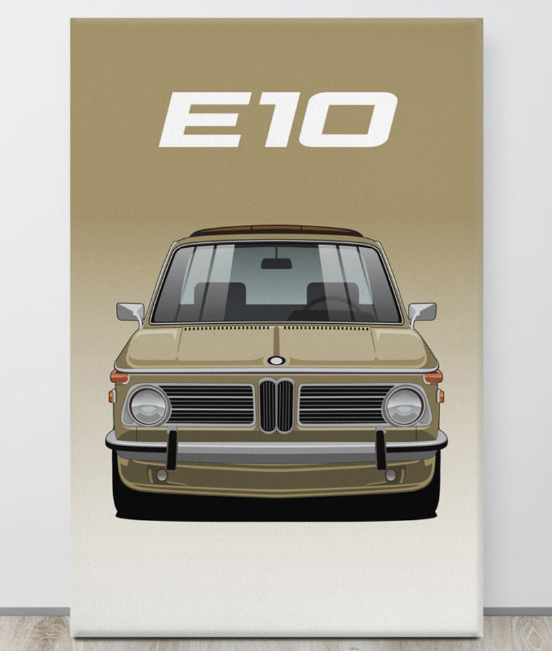 BMW E10 Sahara Canva Wall Art