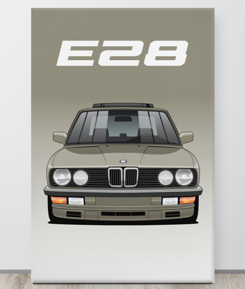 BMW E28 Bronzit Canva Wall Art