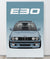 BMW E30 Saphirblau Canva Wall Art