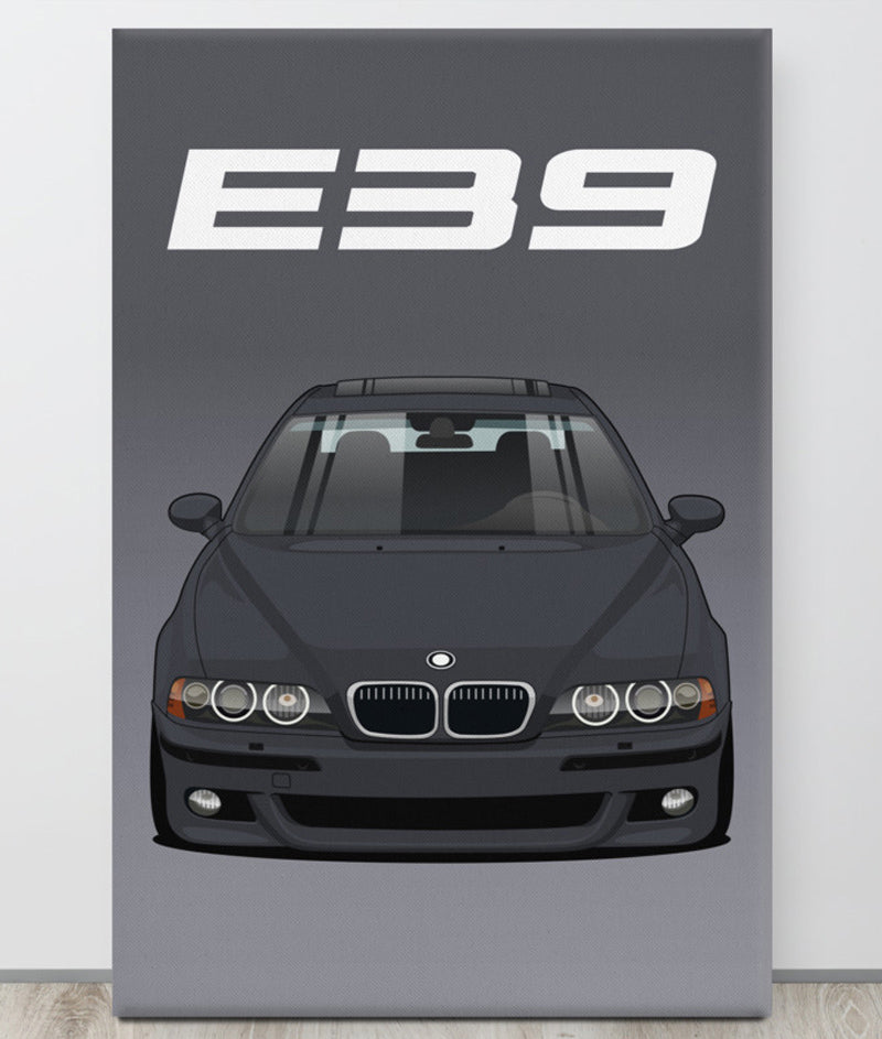 BMW E39 Cosmos Black Canva Wall Art