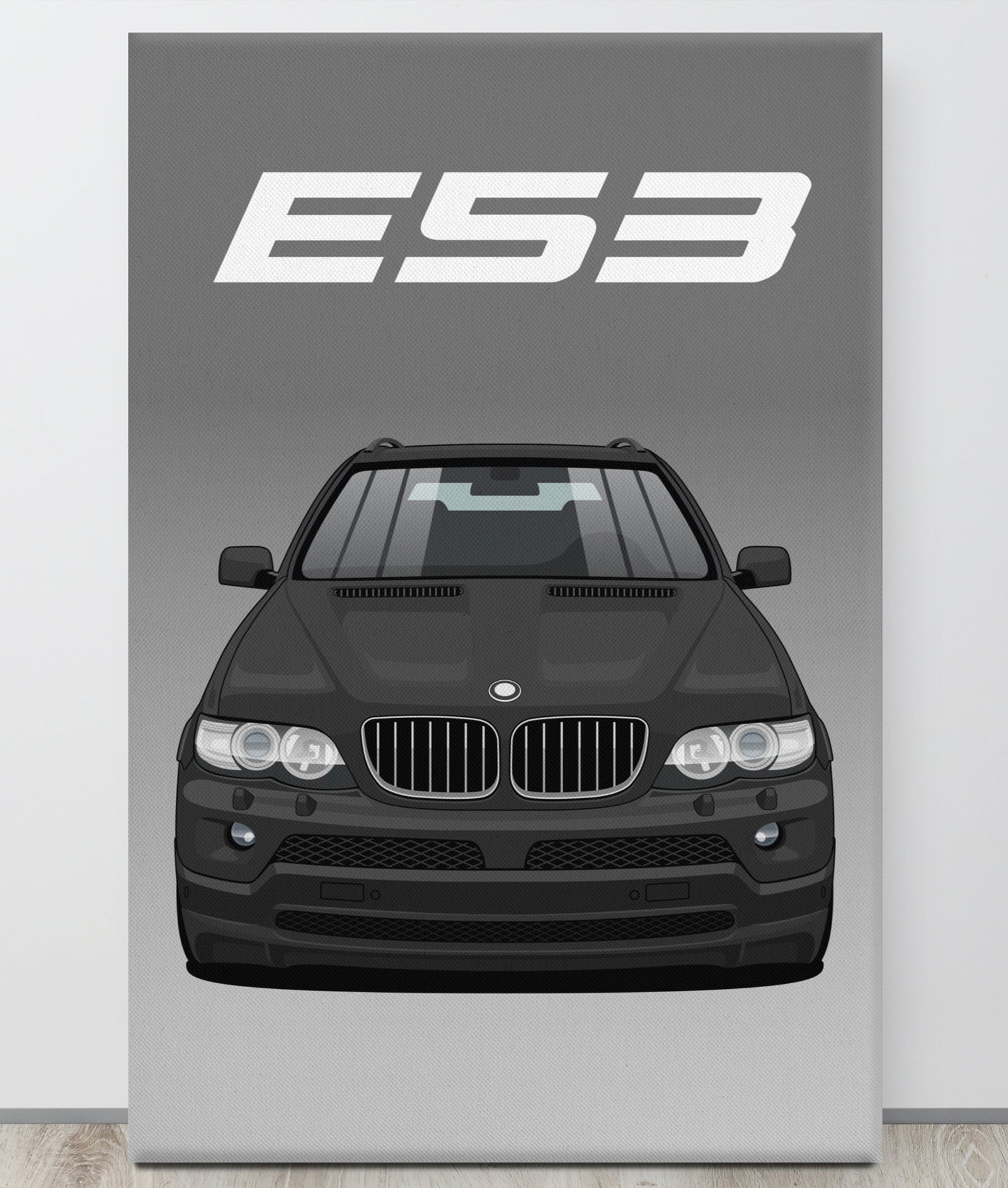 BMW E53 Black Canva Wall Art