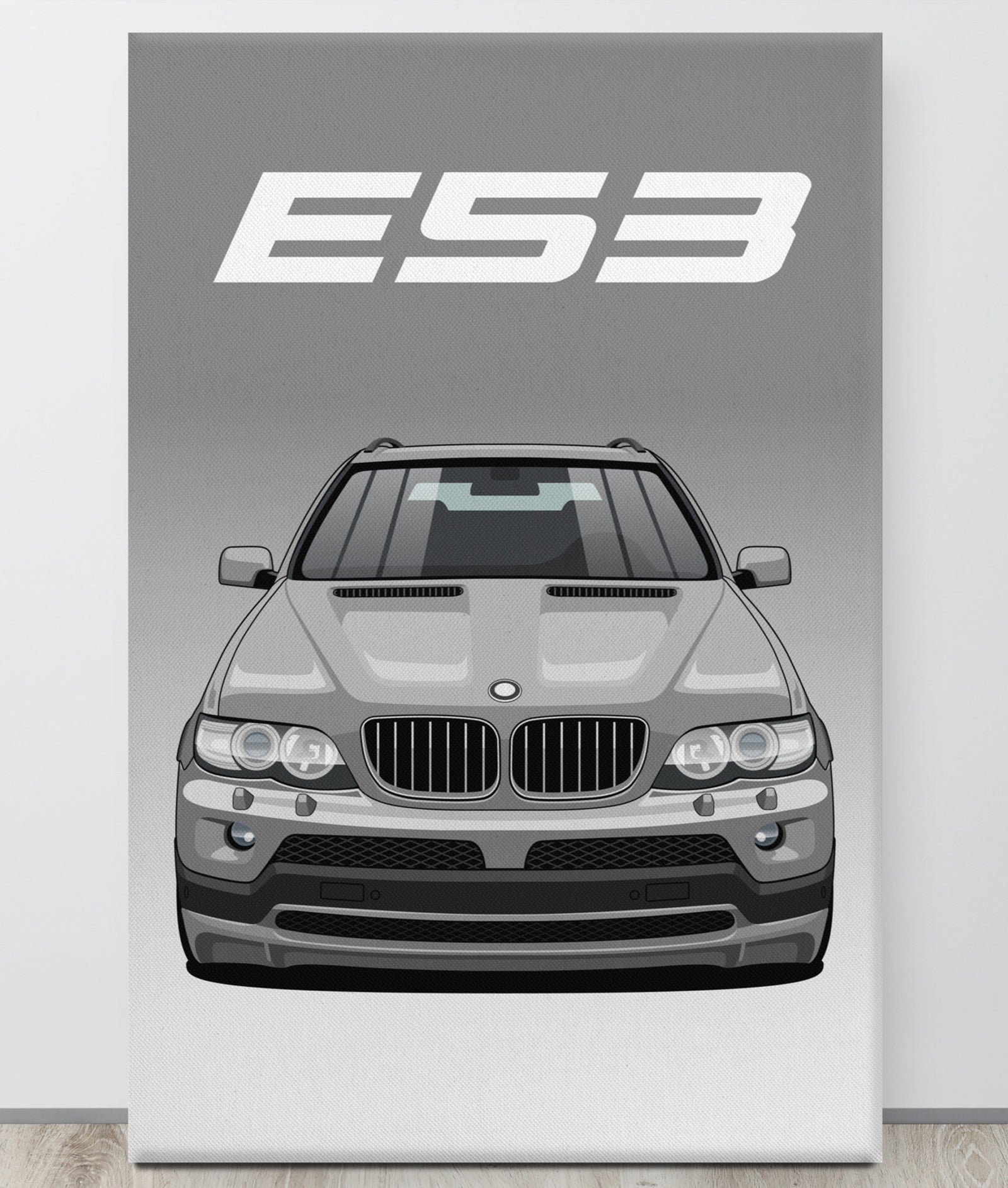 BMW E53 Black Canva Wall Art