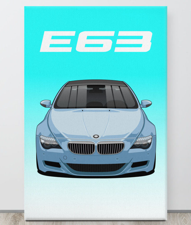 BMW E63 Default Canva Wall Art