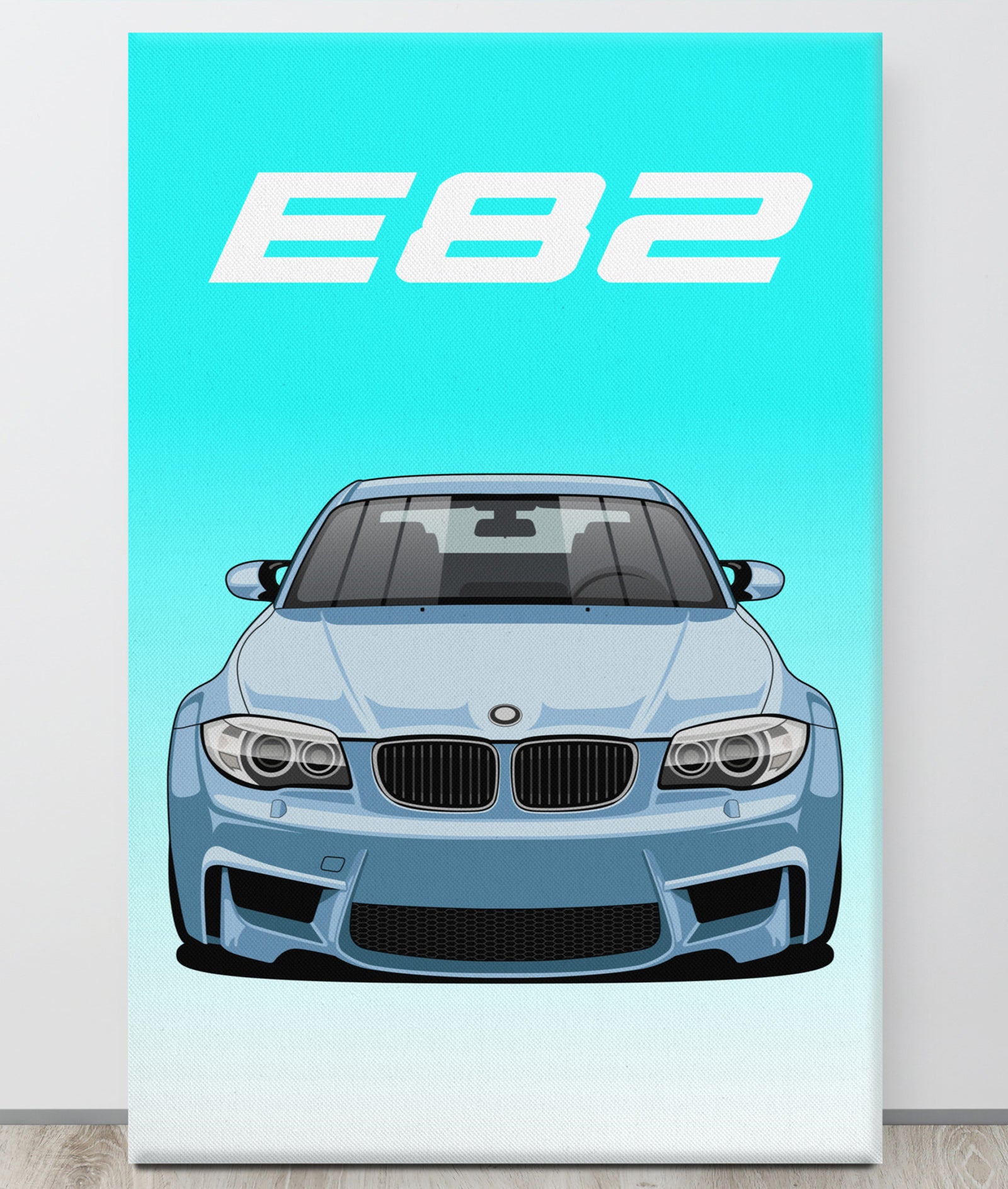 BMW E82 Default Canva Wall Art