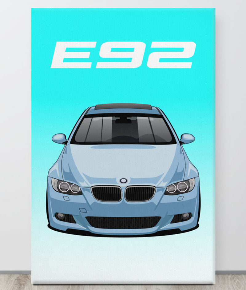 BMW E92 Default Canva Wall Art