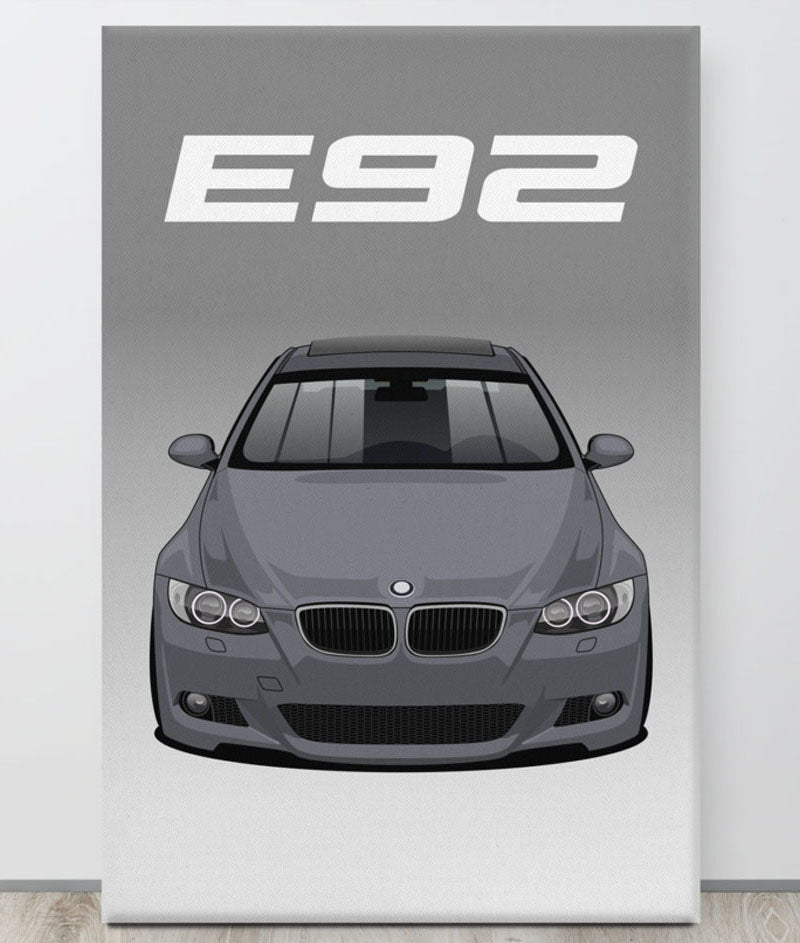 BMW E92 Sparkling Graphite Canva Wall Art