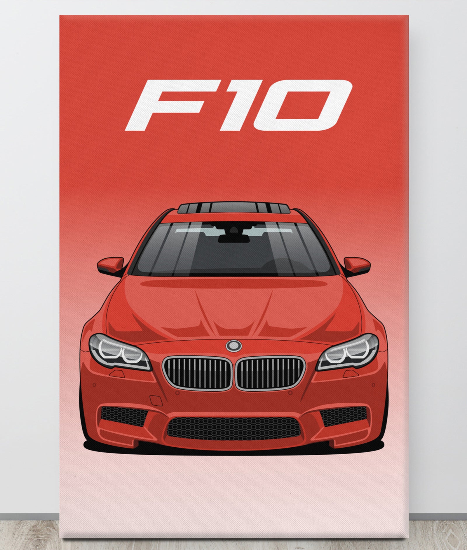 BMW F10 M5 Printed On Wall Art Canvas - AutomotiveCanva