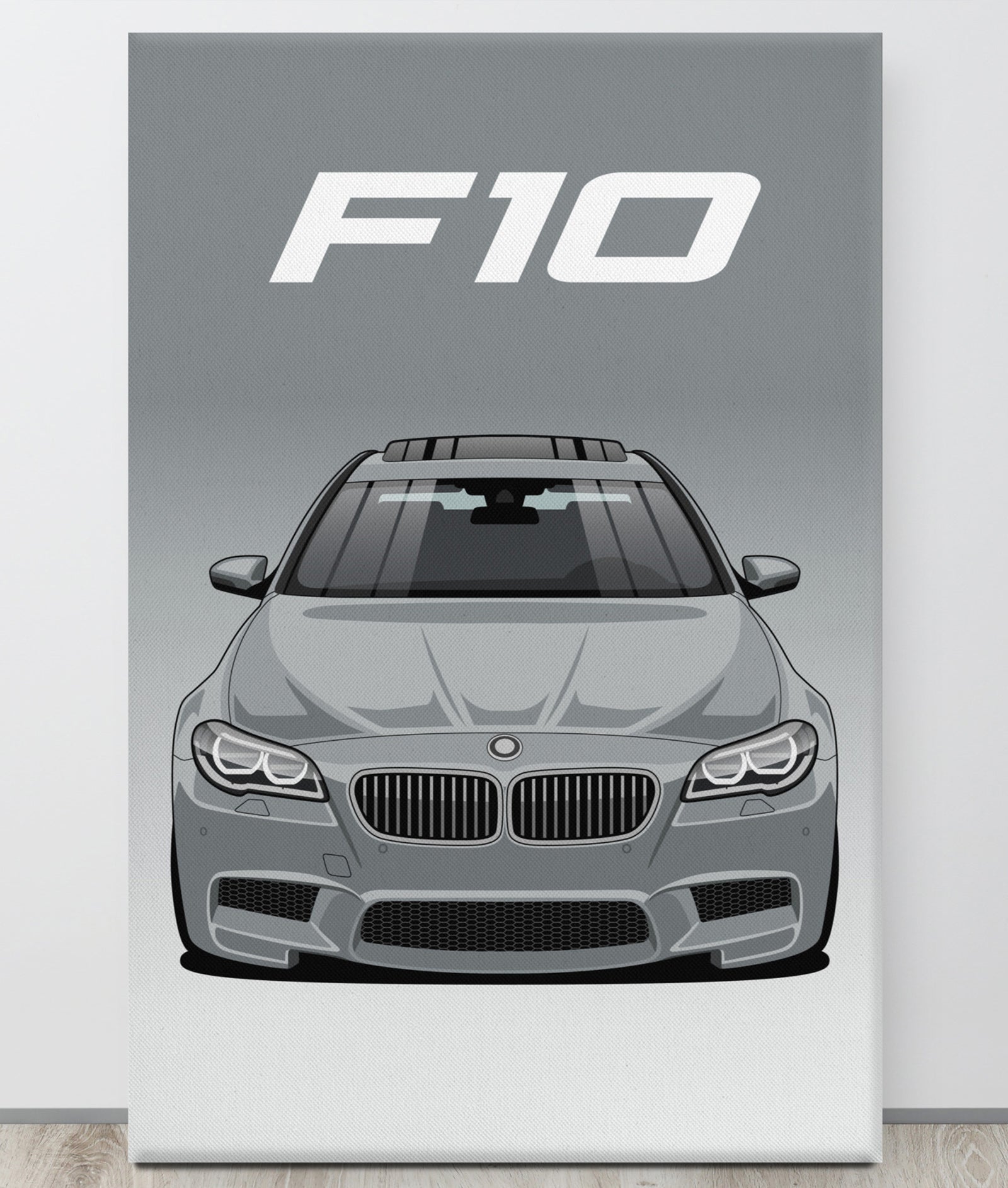 BMW F10 Space Gray Canva Wall Art