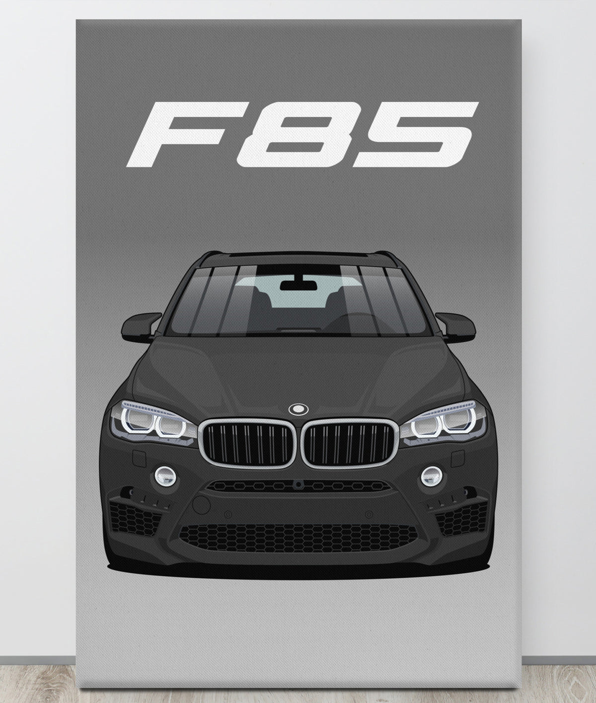 BMW F85 Black Canva Wall Art