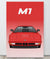 BMW M1 Fire Orange Canva Wall Art