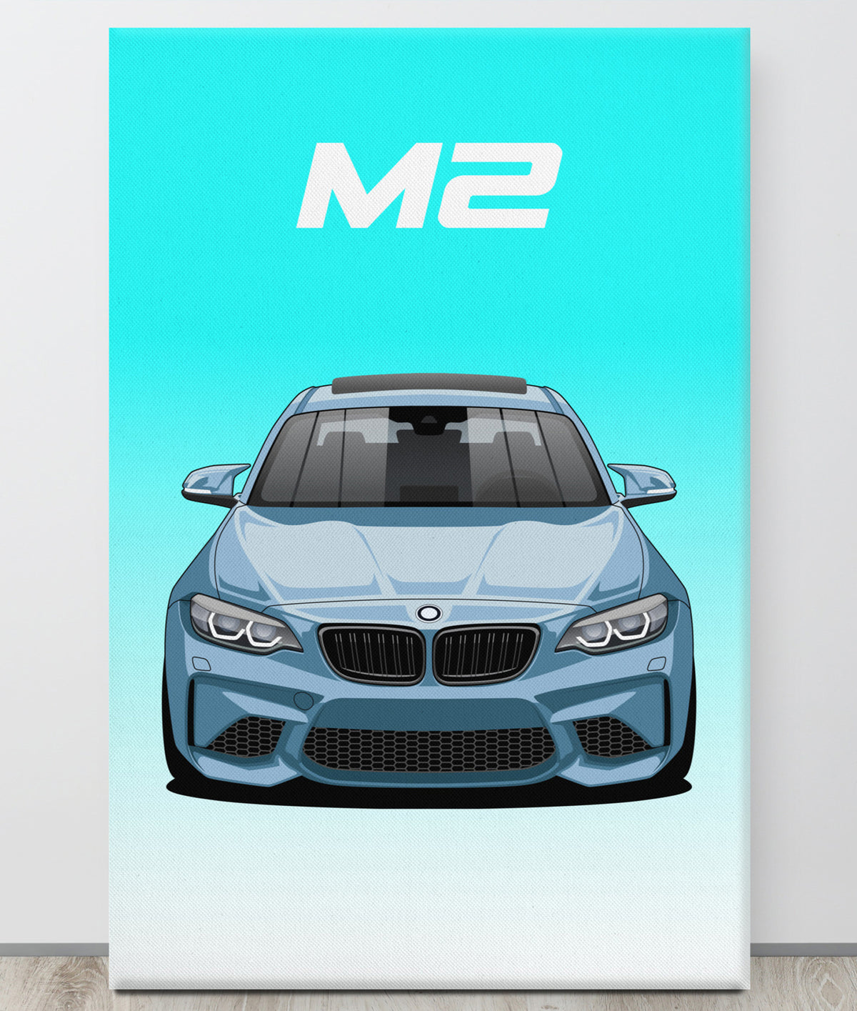 BMW M2/F87 Default Sunroof Canva Wall Art