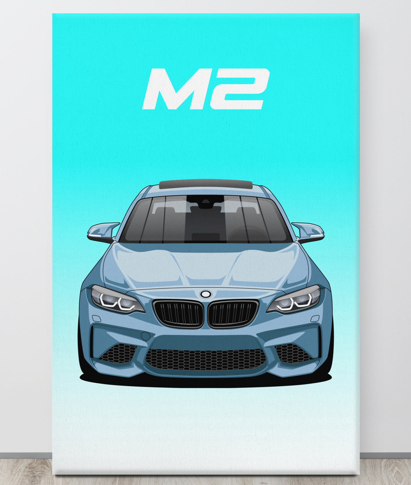 BMW M2/F87 Default Sunroof Canva Wall Art