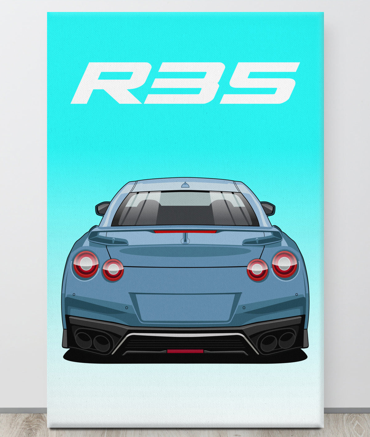 GTR R35 Default Canva Wall Art