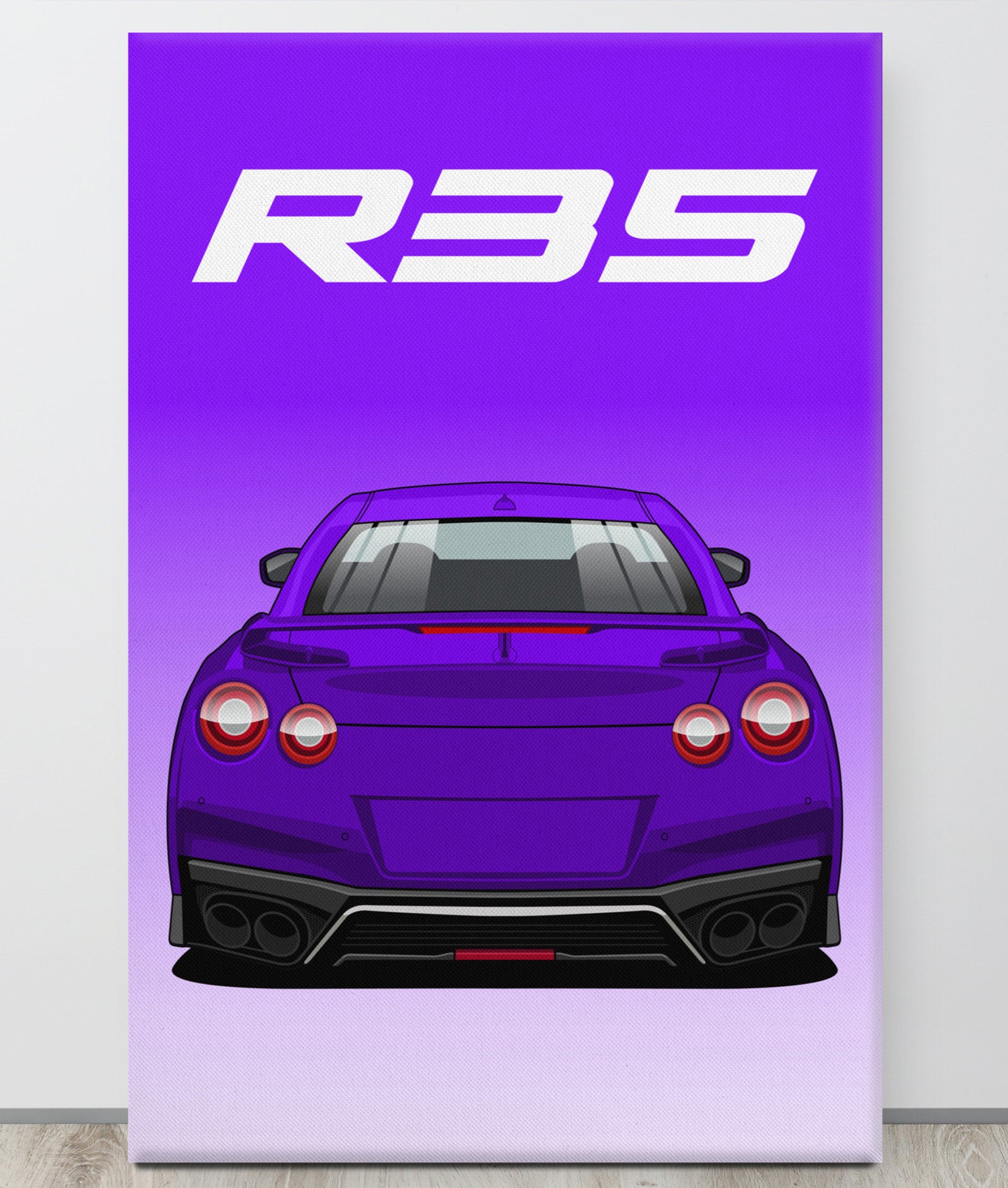 GTR R35 Midnight Purple Canva Wall Art