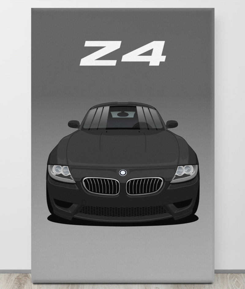 BMW Z4 Black Canva Wall Art