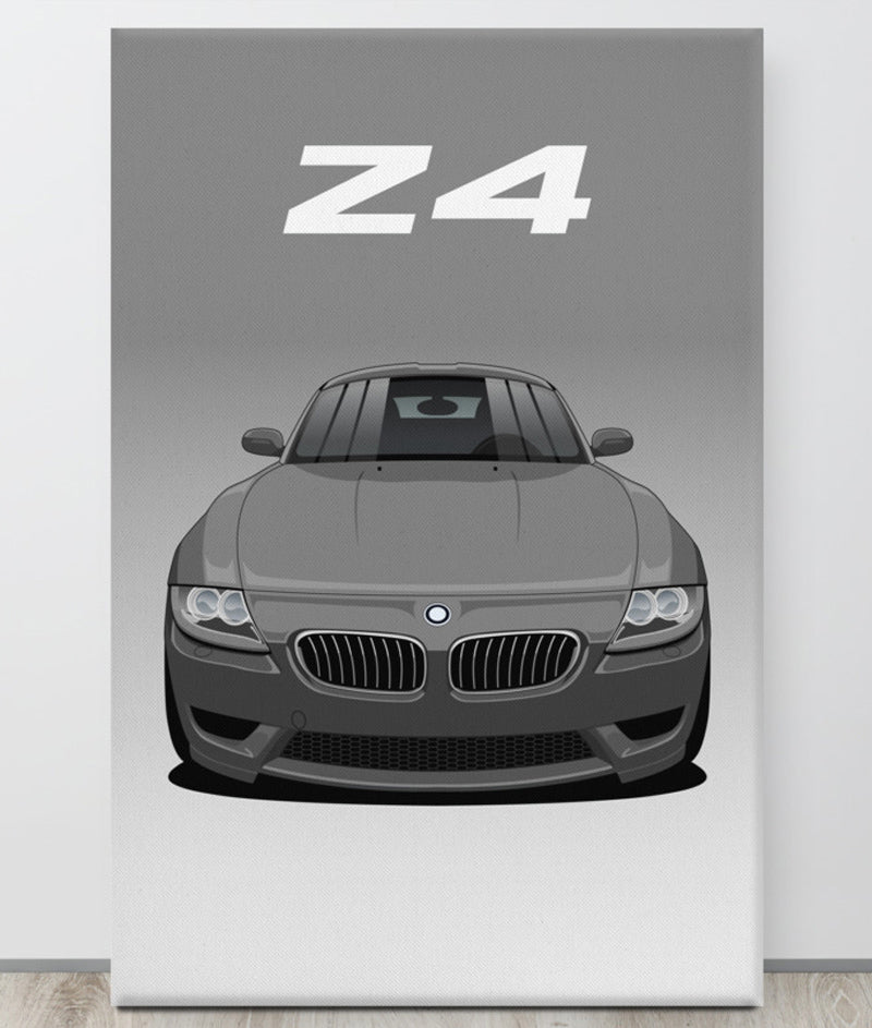 BMW Z4 Interlagos Blue Canva Wall Art