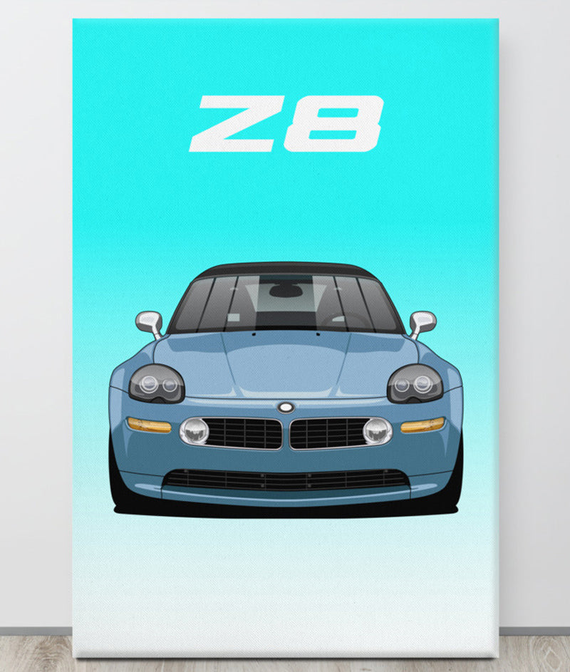 BMW Z8 Default Canva Wall Art